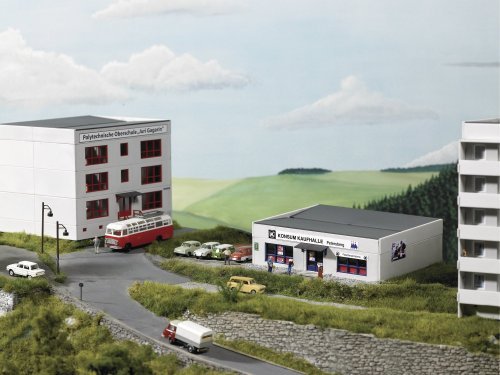 Prefab Petersburg Market, HO, PIKO 61151