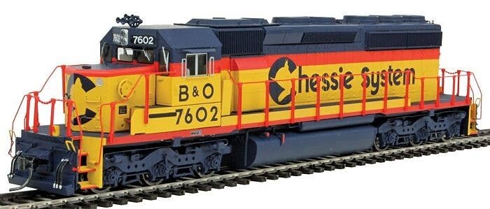EMD SD40-2 w/LokSound & DCC -- Chessie System B&O (yellow, vermillion, blue), HO, Intermountain Railway Company 49347S