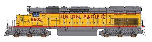 EMD SD40T-2 Tunnel Motor w/LokSound & DCC -- Union Pacific (Armour Yellow, gray, red), N, Intermountain Railway Company 69406S