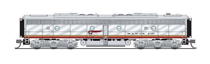 EMD E8B - Sound and DCC - Paragon4(TM) -- Santa Fe 84A (Warbonnet, silver, red), N, Broadway Limited Imports 8812
