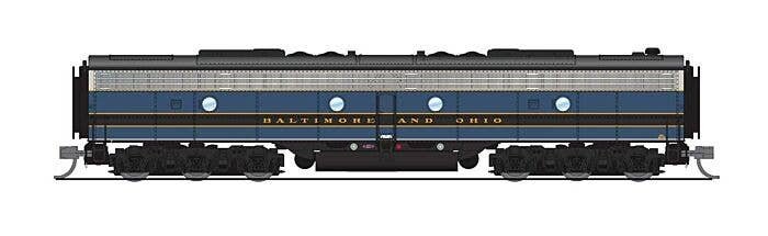 EMD E8B - Sound and DCC - Paragon4(TM) -- Baltimore & Ohio 53X (blue, gray, black), N, Broadway Limited Imports 8815