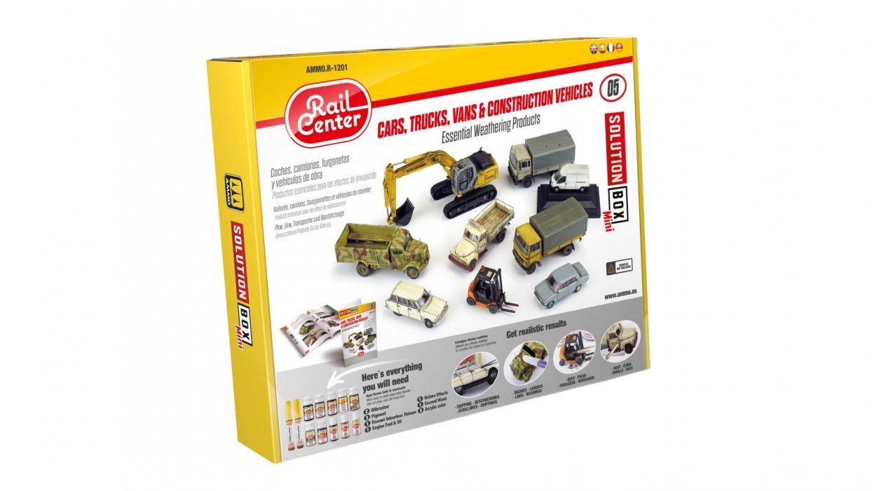 New SOLUTION BOX 'How to weather Vehicles', All Scales, NOCH 4601204