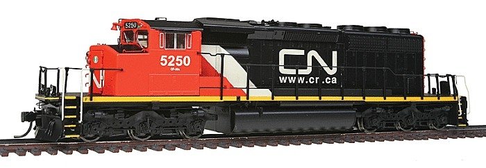 EMD/GMDD SD40-2W w/LokSound & DCC -- Canadian National (black, white, red, Website Logo), HO, Intermountain Railway Company 4930