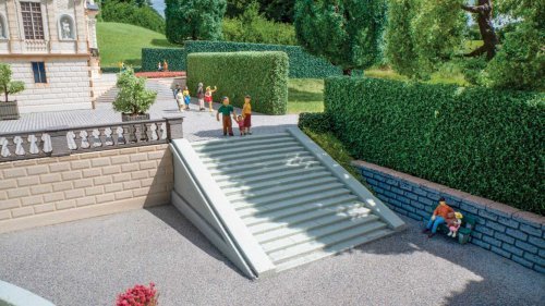 Straight Open-Air Staircase, HO Scale, Noch Gmbh & Co 58316