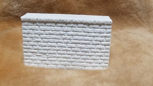 Dressed-Stone Double-Track Bridge Pier, O Scale, Pre-Size Model Specialities 655
