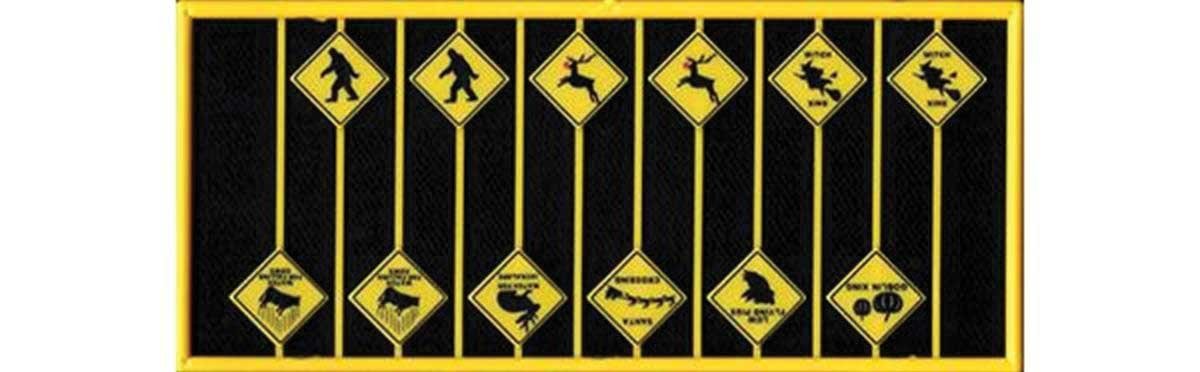 Funny Warning Signs, HO Scale, Tichy Train Group 8320