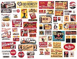 Signs, HO Scale, JL Innovative Design 333