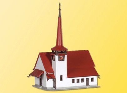 Church with Red Roof, Z Scale, Kibri 36815
