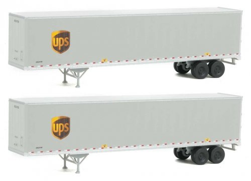53′ Stoughton Trailer 2-Pack - Assembled, HO Scale, Walthers SceneMaster 2459