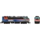 EMD F40PHM-2 - ESU LokSound V5 Sound and DCC -- Metra 212 Village of Buffalo Grove (Fade, blue, gray, black, orange), N, Rapido 