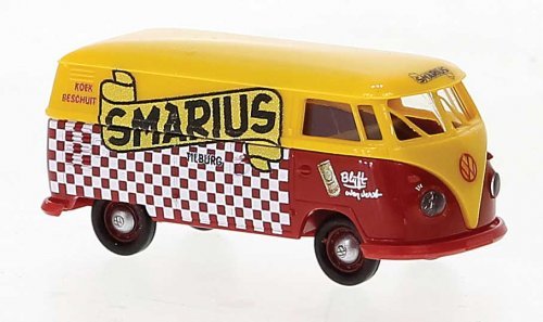 1960-1963 Volkswagen T1b Kasten Cargo Van - Assembled, HO Scale, Brekina Automodelle 32768