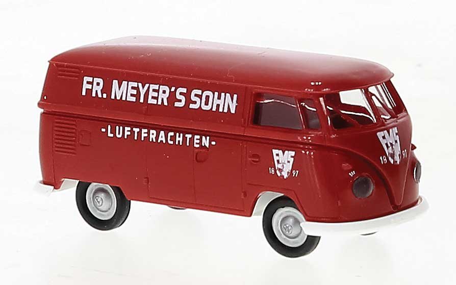 1960-1963 Volkswagen T1b Kasten Cargo Van - Assembled, HO Scale, Brekina Automodelle 32774