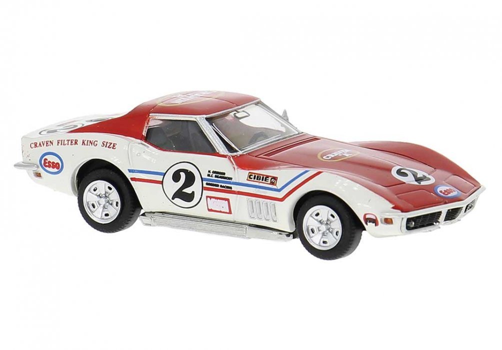 1967-1973 Chevrolet Corvette C3 - Assembled, HO Scale, Brekina Automodelle 19987