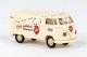 1960-1963 Volkswagen T1b Kasten Cargo Van - Assembled, HO Scale, Brekina Automodelle 32776