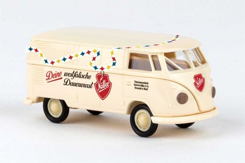 1960-1963 Volkswagen T1b Kasten Cargo Van - Assembled, HO Scale, Brekina Automodelle 32776