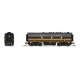 EMD F7B - Sound and DCC - Paragon4 -- Denver & Rio Grande Western 5563 (3 Stripe, black, Aspen Gold), N, Broadway Limited Import