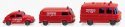 1970s Fire Service Vehicle Set, N Scale, Wiking 93449