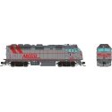EMD F40PHM-2 - ESU LokSound V5 Sound and DCC -- Metra 211 (CB&Q Heritage, silver, red), N, Rapido Trains Inc 583508