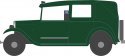 Austin Low Loader Taxi - Assembled, N Scale, Oxford Diecast NAT005