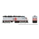 GMDD F59PH - Sound and DCC -- CalTrain 929 (silver, black, red dot), N, Rapido Trains Inc 519507