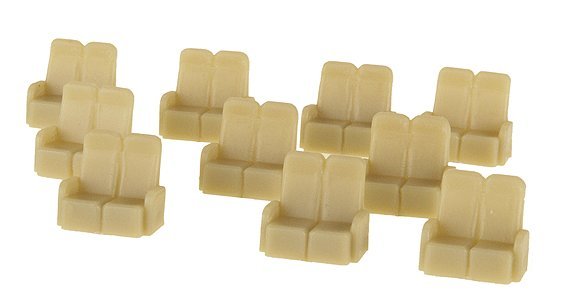 Passenger Car Seating, HO Scale, Palacecarco LLC 5001100