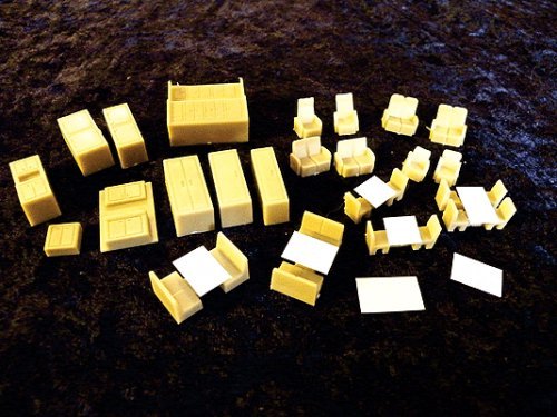 Structure Interior Assortment pkg(23), HO Scale, Palacecarco LLC 9499