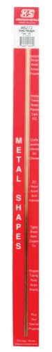 Hexagonal Brass Tube - 12′ 30cm Long, ALL Scales, K & S Engineering 8272
