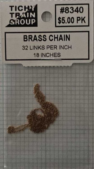Brass Chain, ALL Scales, Tichy Train Group 8340