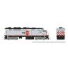 GMDD F59PH - Sound and DCC -- CalTrain 930 (silver, black, red dot), N, Rapido Trains Inc 519508