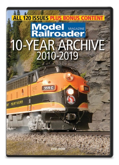 Model Railroader: 10-Year Archive 2010-2019 DVD-ROM, ALL Scales, Firecrown 15361
