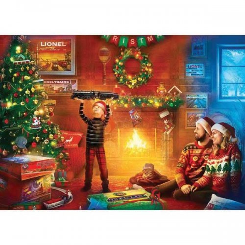 Lionel Trains Christmas Jigsaw Puzzle, ALL Scales, Train Enthusiast Vendors 325764