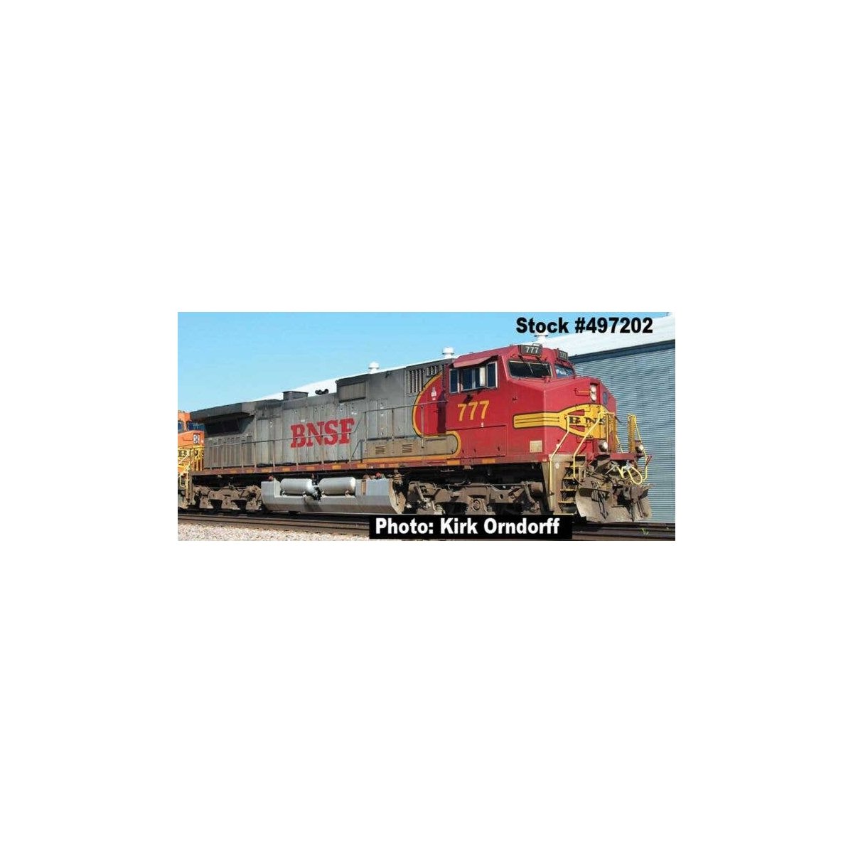 GE C44-9W - LokSound and DCC -- Burlington Northern Santa Fe (Warbonnet, silver, red), N, Intermountain Railway Company 699202S
