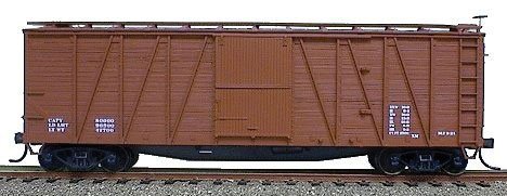 40′ Single-Sheathed Wood Boxcar w/Wood Doors & Steel Ends - Kit, HO Scale, Accurail Inc 4398