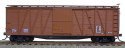 40′ Single-Sheathed Wood Boxcar w/Wood Doors & Steel Ends - Kit, HO Scale, Accurail Inc 4398