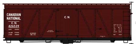 Fowler 36′ Wood Boxcar - Kit, HO Scale, Accurail Inc 81541