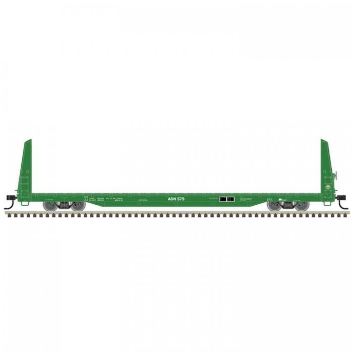 62′ Bulkhead Flatcar - Ready to Run, HO Scale, Trainman 20007947