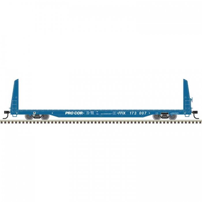62′ Bulkhead Flatcar - Ready to Run, HO Scale, Trainman 20007953