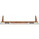 62′ Bulkhead Flatcar - Ready to Run, HO Scale, Trainman 20007960