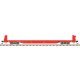 62′ Short-Bulkhead Flatcar - Ready to Run, HO Scale, Trainman 20007966
