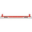 62′ Short-Bulkhead Flatcar - Ready to Run, HO Scale, Trainman 20007967
