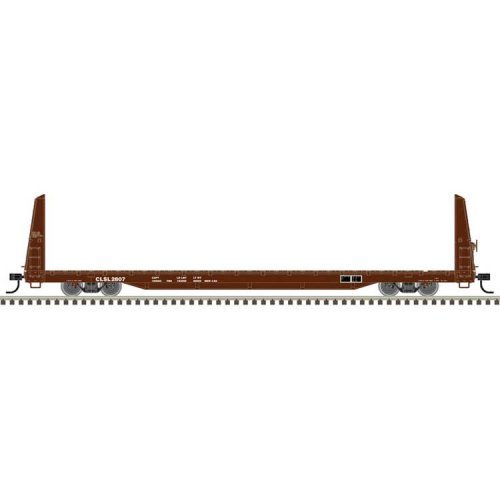 62′ Bulkhead Flatcar - Ready to Run, HO Scale, Trainman 20007952