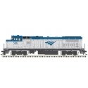 GE Dash 8-40BHW with Deck Ditch Lights - LokSound and DCC - Master(R) Gold -- Amtrak 508 (Phase V, blue, silver, white sill), N,