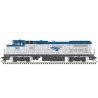 GE Dash 8-40BHW with Deck Ditch Lights - LokSound and DCC - Master(R) Gold -- Amtrak 508 (Phase V, blue, silver, white sill), N,