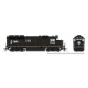 EMD GP40 - Standard DC -- Illinois Central 3121 (Mid-1990s, black, white), HO, Rapido Trains Inc 40009