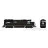 EMD GP40 - Standard DC -- Illinois Central 3121 (Mid-1990s, black, white), HO, Rapido Trains Inc 40009