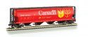 Canadian Cylindrical 4-Bay Grain Hopper - Ready to Run - Silver Series(R), HO Scale, Bachmann Industries 19131