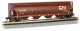 Canadian Cylindrical 4-Bay Grain Hopper - Ready to Run - Silver Series(R), N Scale, Bachmann Industries 19161
