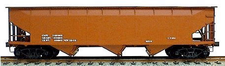 AAR 70-Ton Offset-Side 3-Bay Hopper, HO Scale, Accurail Inc 7599