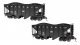 2-Bay Steel Hopper 2-Pack - Ready to Run - Spectrum(R), On30 Scale, Bachmann Industries 27901