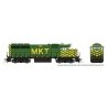 EMD GP40 - Standard DC -- Missouri-Kansas-Texas 216 (green, yellow), HO, Rapido Trains Inc 40016
